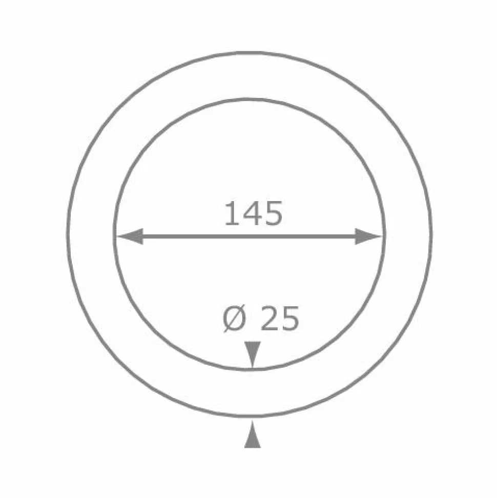 Gymnastikringe i træ - PP-reb - Ø14,5 cm