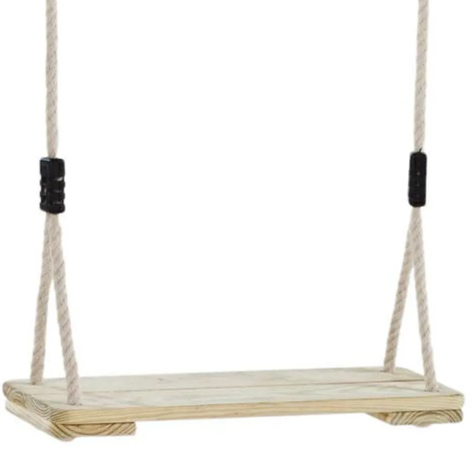 Gynge - Klassisk træ, 44 x 17,5 cm.