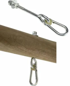 Gyngetilbehør- Krog med karabin, 160mm