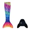 Havfruehale - Hale + monofinne, Rainbow (XS + S)