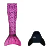 Havfruehale - Hale + monofinne, Pink (M + L)