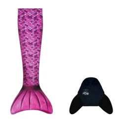 Havfruehale - Hale + monofinne, Pink (M + L)