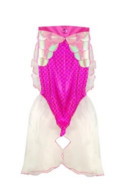 Havfruehaleskørt + hårbøjle - Pink, str. 4-6 år