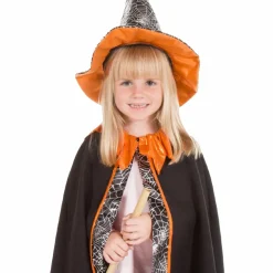 Heksekappe- og hat, str. 3-7 år