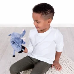 Hånddukke 29 cm - Elefant