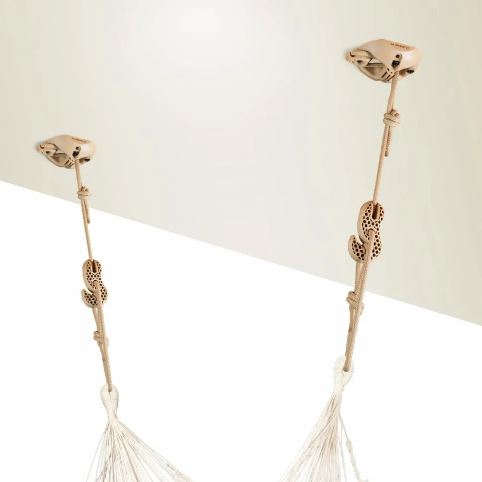 Hængekøje monteringssæt - Vægge/Lofter, Beige
