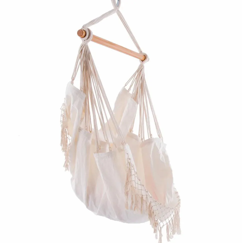 Hængekøjestol single - Hvid