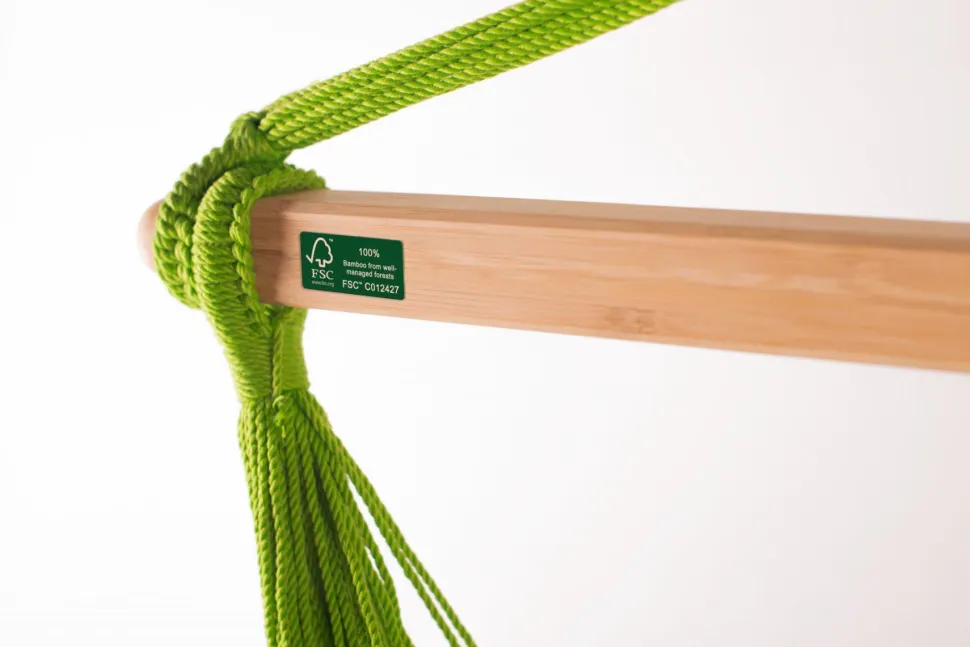 Hængekøjestol single outdoor - Lime