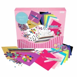 Hobbyboks med kreative materialer