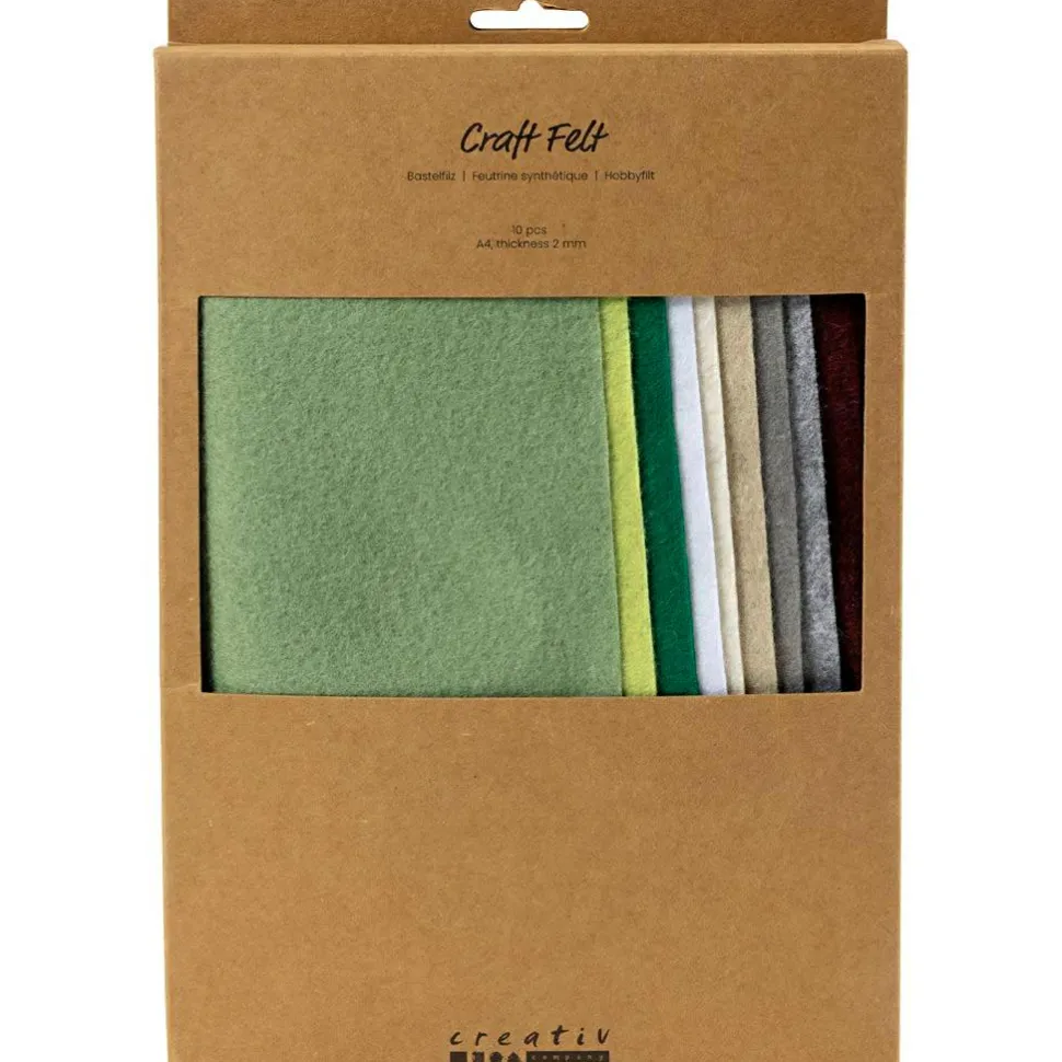 Hobbyfilt A4 - Natur, 10 ark