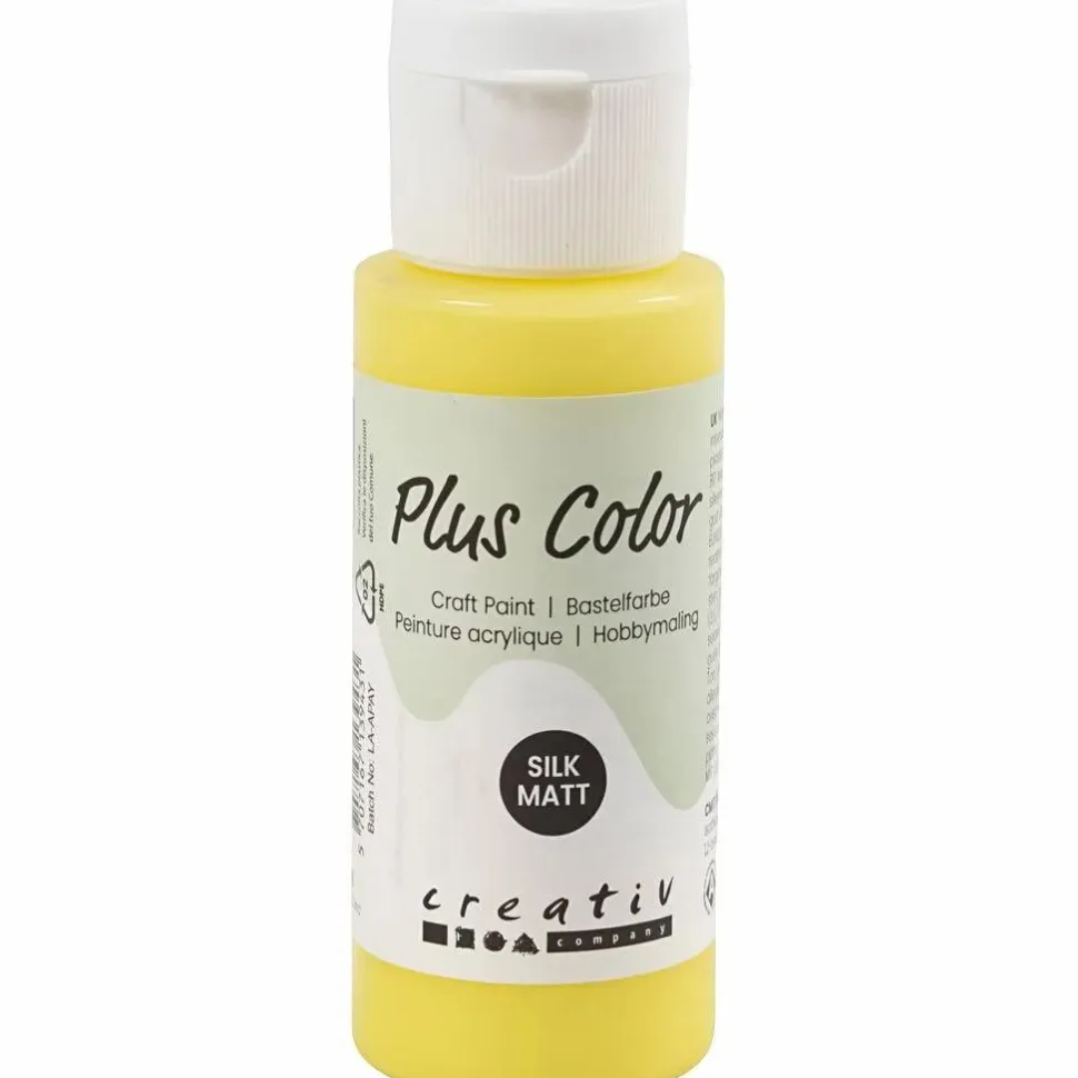 Hobbymaling 60 ml - Gul, 1 stk