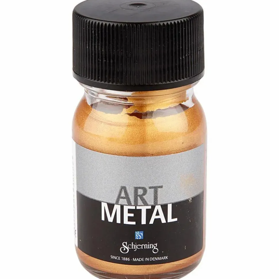 Hobbymaling metallic 30 ml - Guld, 1 stk