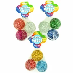 Hoppebolde Ø 4,5 cm - Glitter, 3 stk