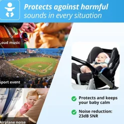 Høreværn Muffy Baby 1-3 år - Blå
