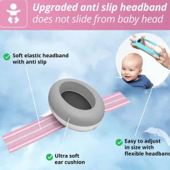 Høreværn Muffy Baby 1-3 år - Pink