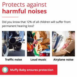 Høreværn Muffy Baby 1-3 år - Pink