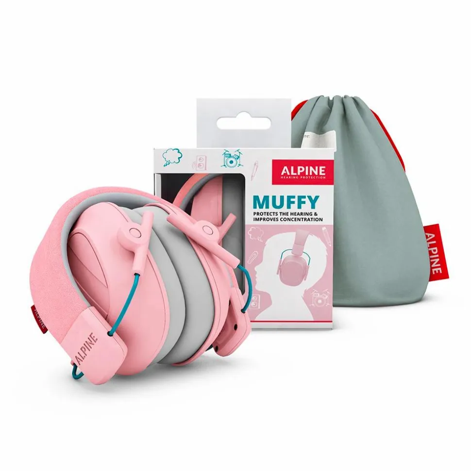 Høreværn Muffy Kids 5-12 år - Pink