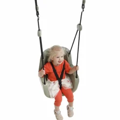 3-i-1 babygynge - Salviegrøn (sort reb)