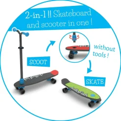 2-i-1 SkatieSkootie - Sort