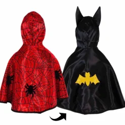 2-i-1 Spiderman/Batman-kappe - Flere størrelser