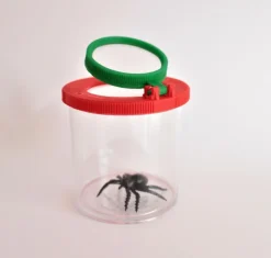 Insektglas med forstørrelsesglas, Ø 6 cm.