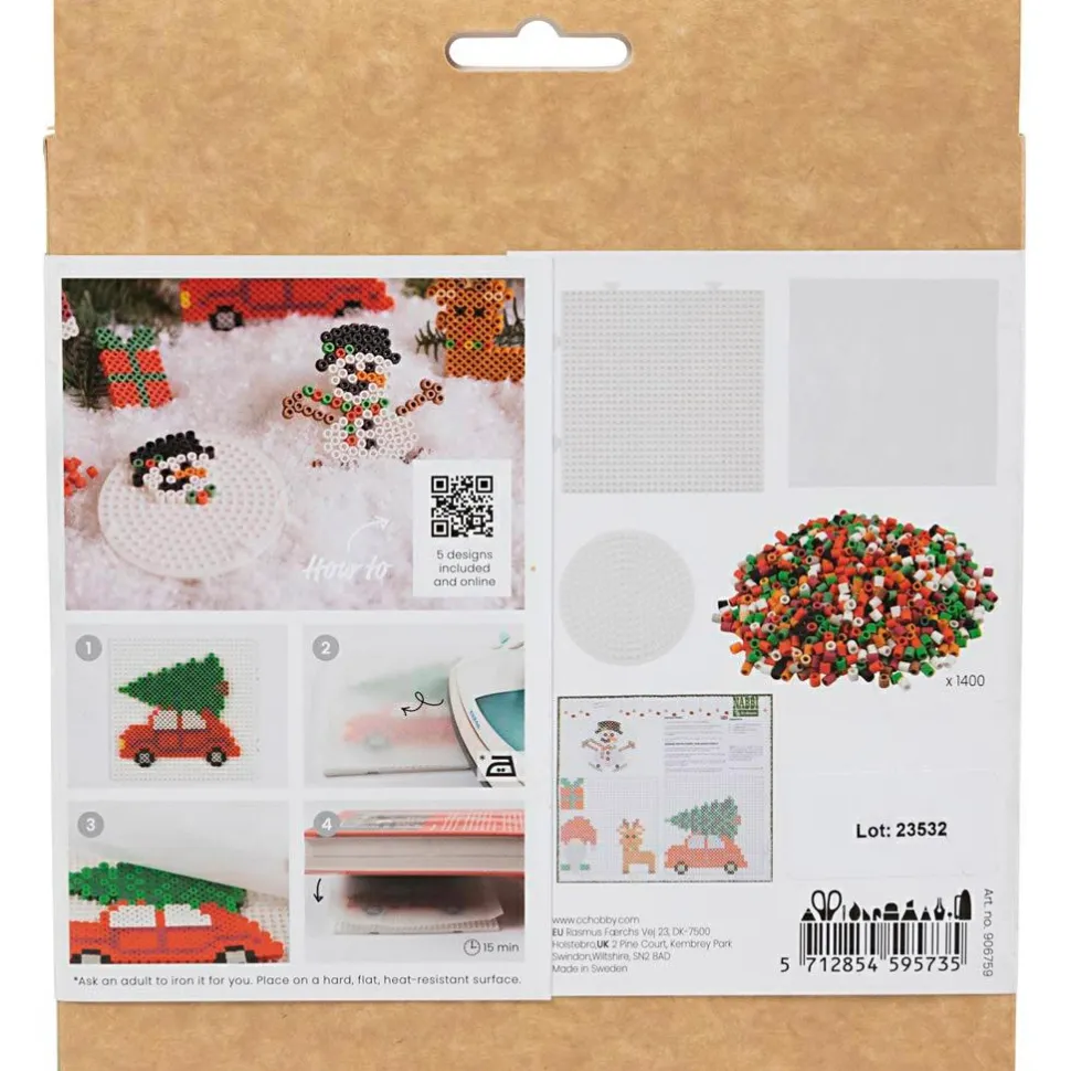 Julekrea med BioBeads - Snemand m.fl.