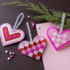 Julepose - Julehjerter af rørperler