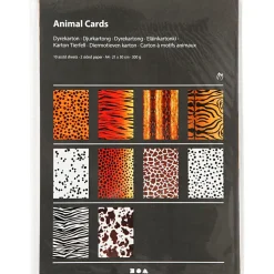 Karton A4 - Dyreprint, 10 ass. ark