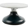 Kavalet Ø18 cm. - Drejefod i metal