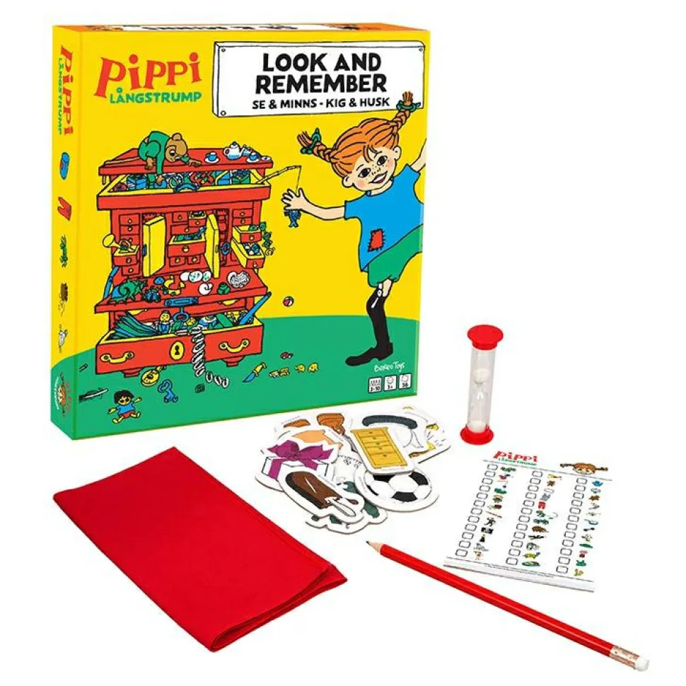 Kig og husk-spil - Pippi Langstrømpe