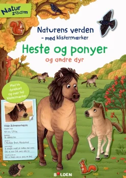 Klistermærkebog - Heste og ponyer og andre dyr