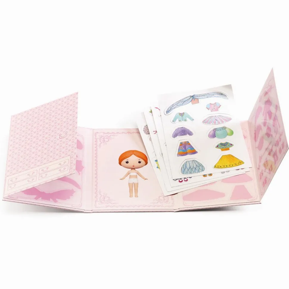 Klistermærkehæfte Tinyly - Klæd Miss Lilyruby på