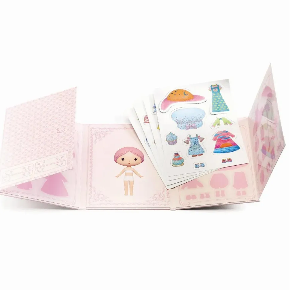 Klistermærkehæfte Tinyly - Klæd Miss Lilypink på