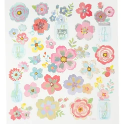 Klistermærker - Forårsblomster, 1 ark