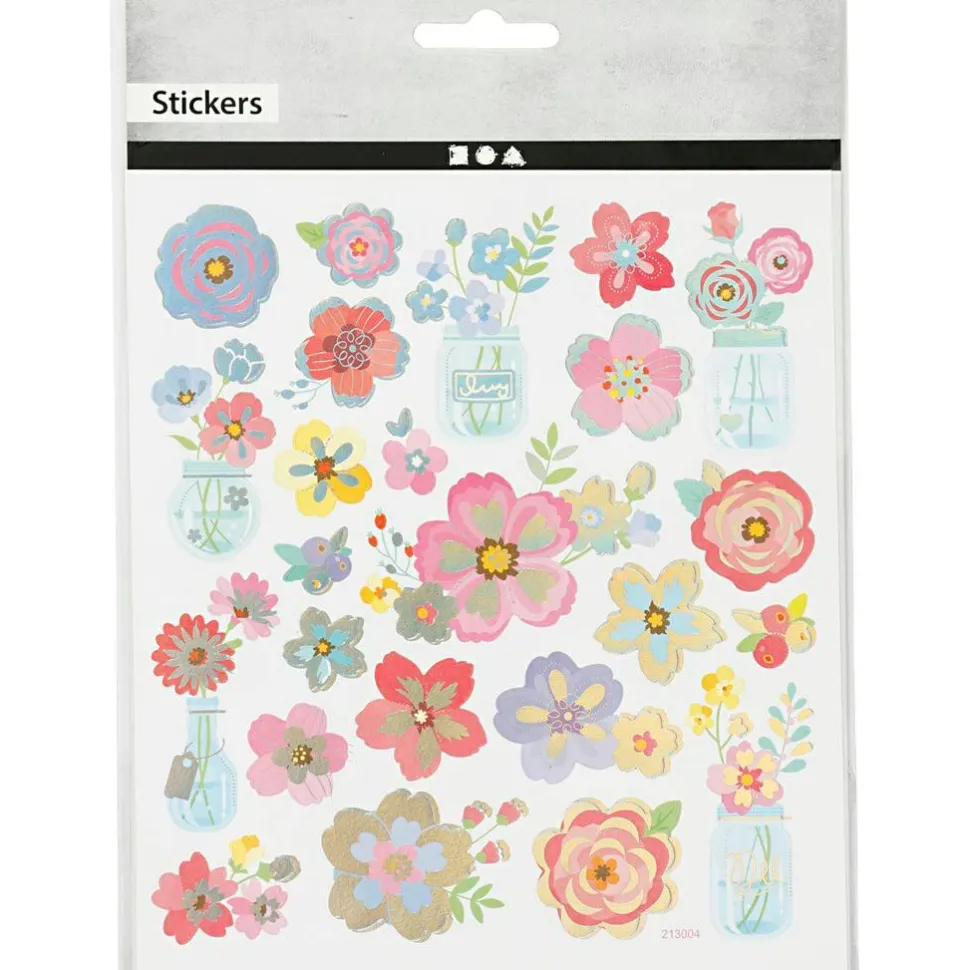 Klistermærker - Forårsblomster, 1 ark
