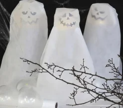 Klistermærker - Halloween ansigter, 1 ark