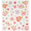 Klistermærker - Rosa forårsblomster, 1 ark