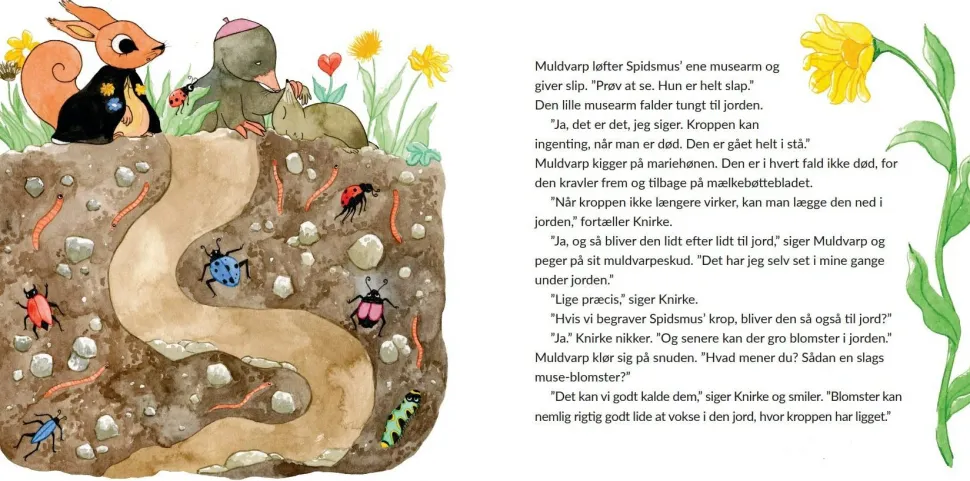 Knirke & Muldvarp holder begravelse
