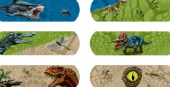 Kompetenceplaster - Dinosaurer, 10 stk