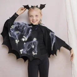 Kreapakke Halloween - Flagermuskappe & hårbøjle