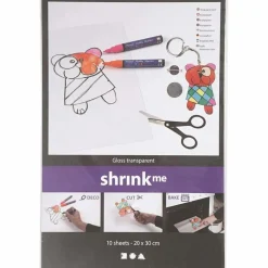 Krympeplast transparent blank - 20x30 cm, 10 ark