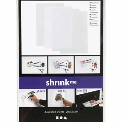 Krympeplast transparent mat - 20x30 cm, 4 ark