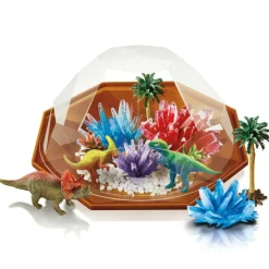 Krystaldyrkning - Dinosaurterrarium