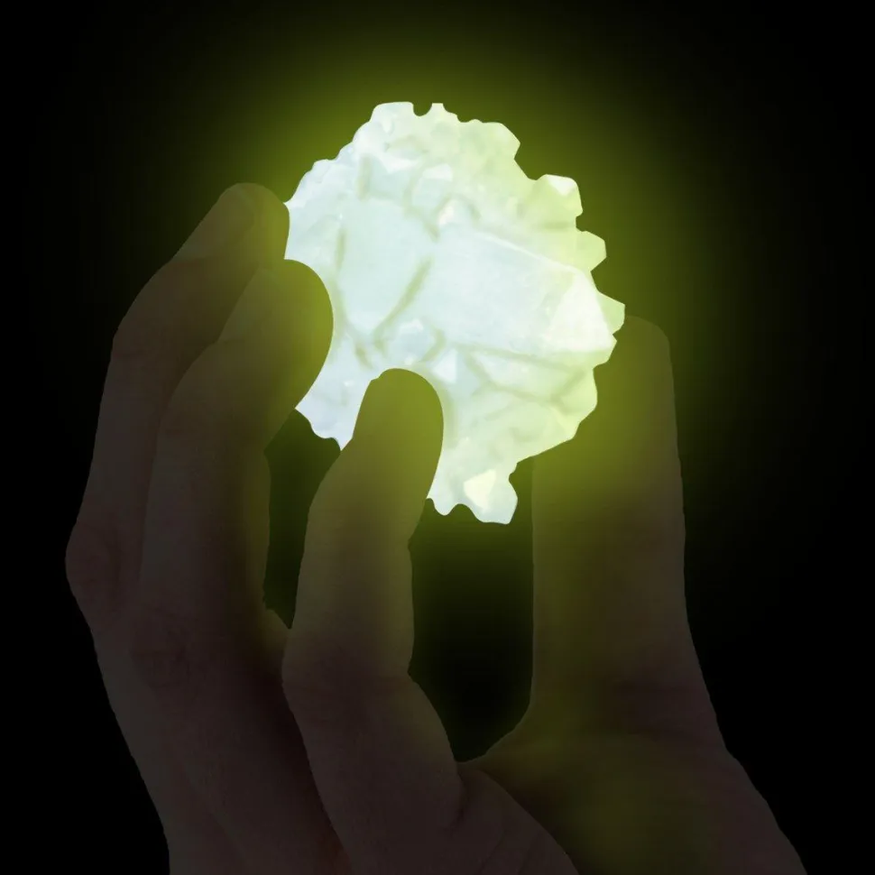 Krystaldyrkning - Glow-in-the-dark, Grøn