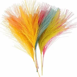 Kunstige fjer - Ass. farver, L: 15 cm, 10 stk