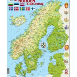 Larsen puslespil - Norden, 75 brikker
