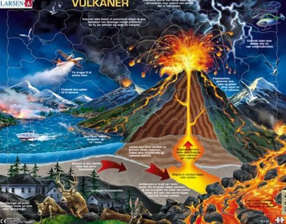 Larsen puslespil - Vulkan