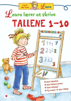 Laura lærer at skrive tallene 1-10