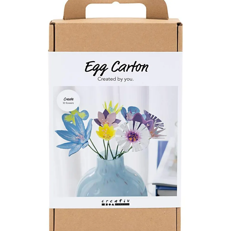 Lav blomster af æggebakker