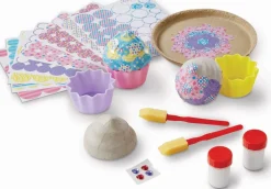 Lav decoupage cupcakes